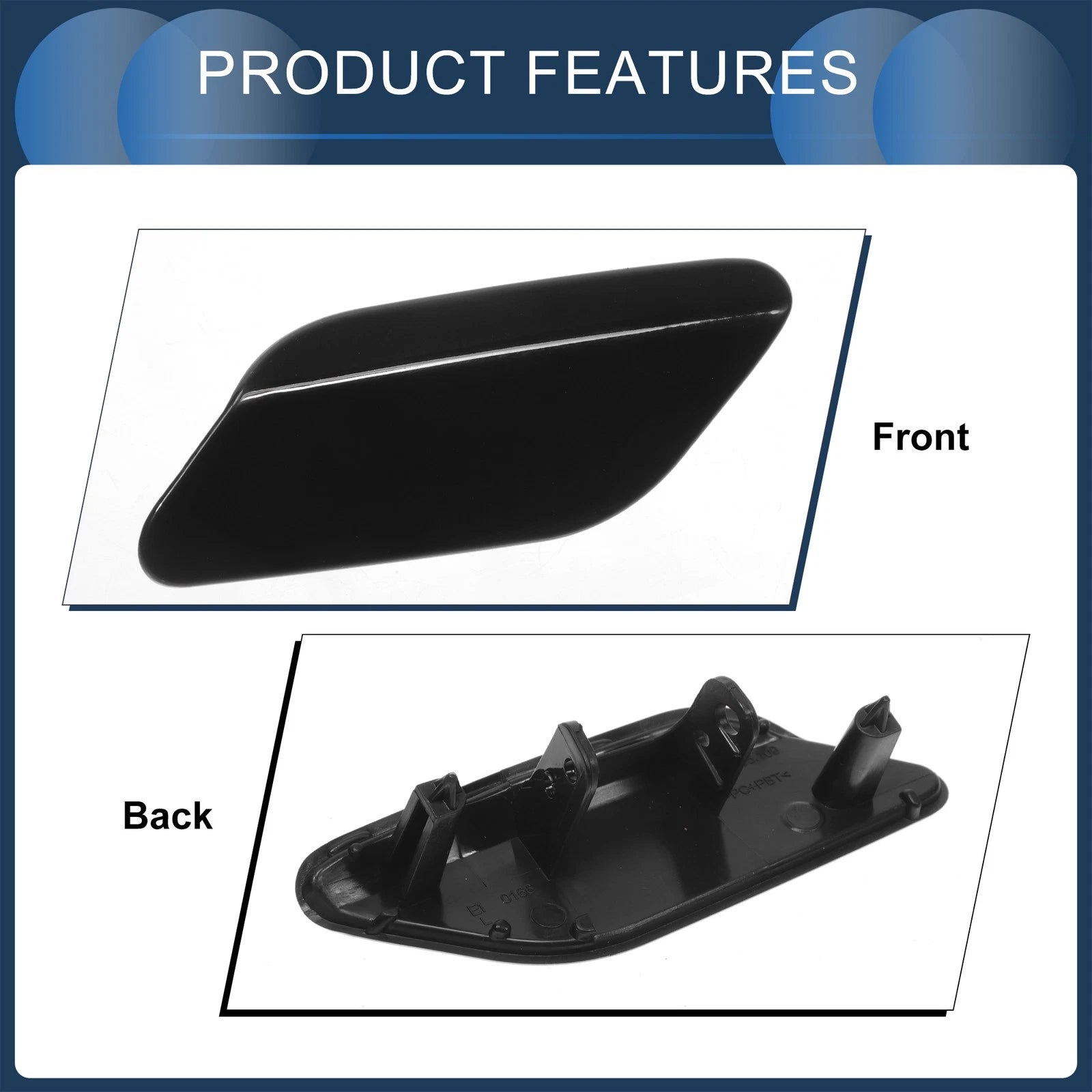 Front Left Washer Nozzle Cover Cap for Volkswagen Jetta A6 (2011–2014) 1 Pcs