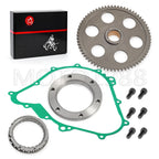 Starter Clutch Kit One Way Gear Bearing & Gasket for Yamaha Rhino Wolverine (2004–2019)