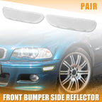 Pair Front Bumper Reflector Side Marker for BMW 325Ci 330Ci 323Ci 328Ci (2001–2006)