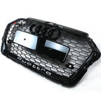 RS3 Style Grille for Audi A3 S3 (2017–2019) Black Honeycomb Bumper Grill