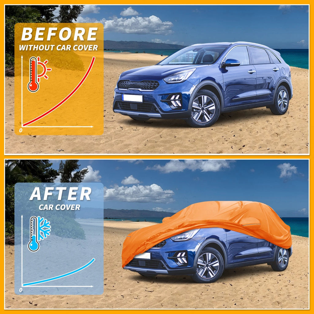 Waterproof Car Cover for Kia Niro (2017–2023) 210D-PU with Zipper