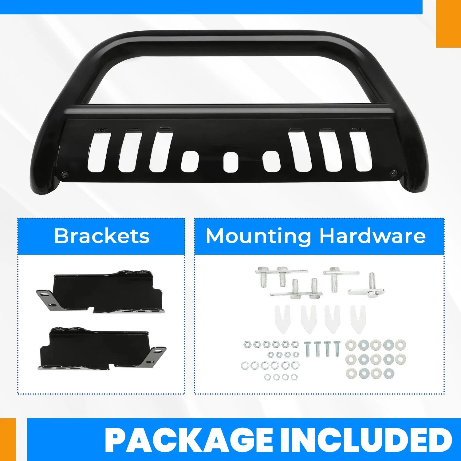 Bull Bar Push Bumper Grille Guard for Silverado Tahoe Sierra Yukon (2007–2018)