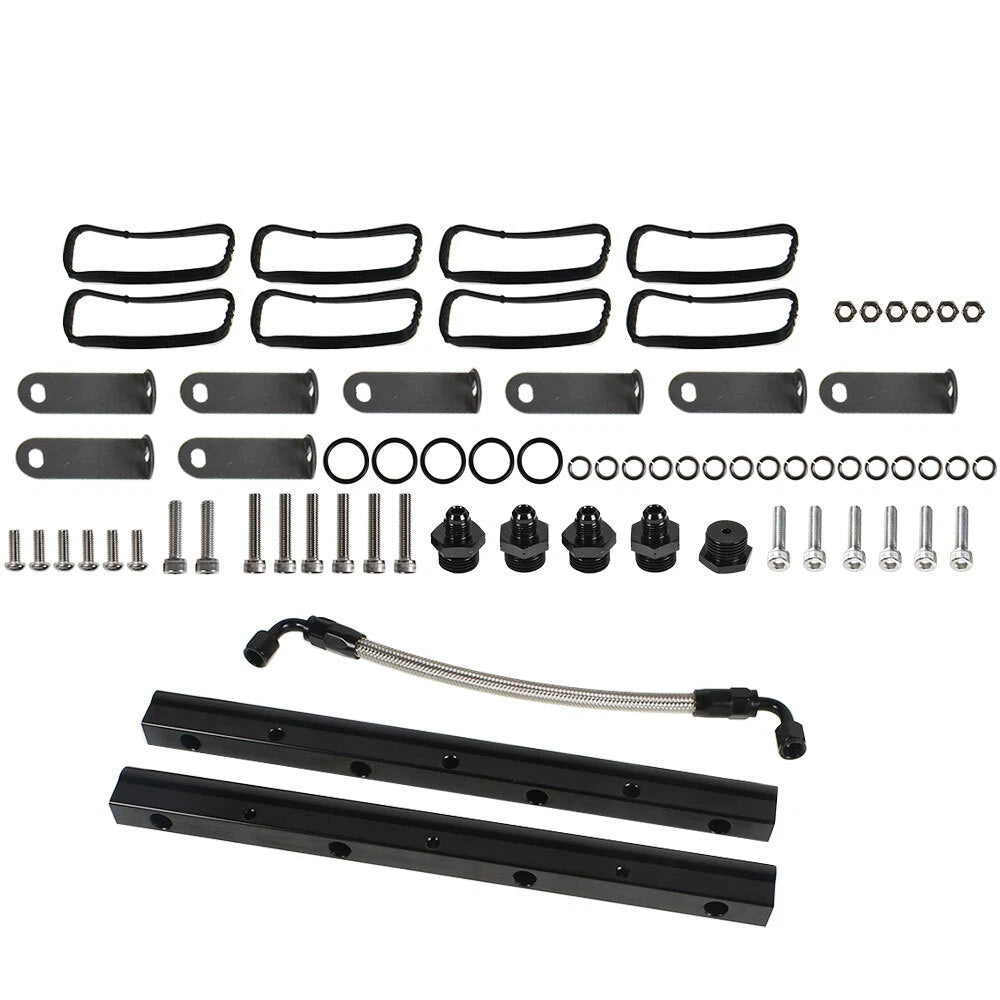 Billet Fuel Rail Kit for LS LS1 LS2 LS3 LS6 (Aftermarket Intake Manifold)