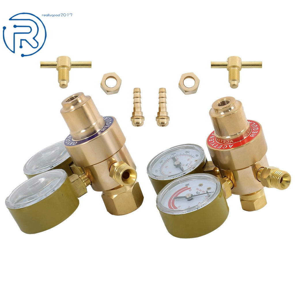 Oxygen Acetylene Dual Gauge Regulator for Welding Cutting Torch (CGA540, CGA200)