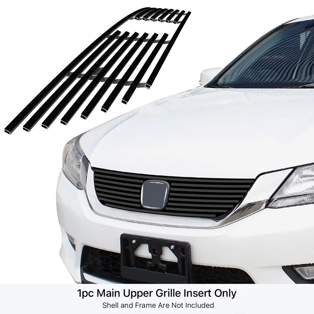 Stainless Black Billet Grille Insert for Honda Accord Sedan (2013-2015)