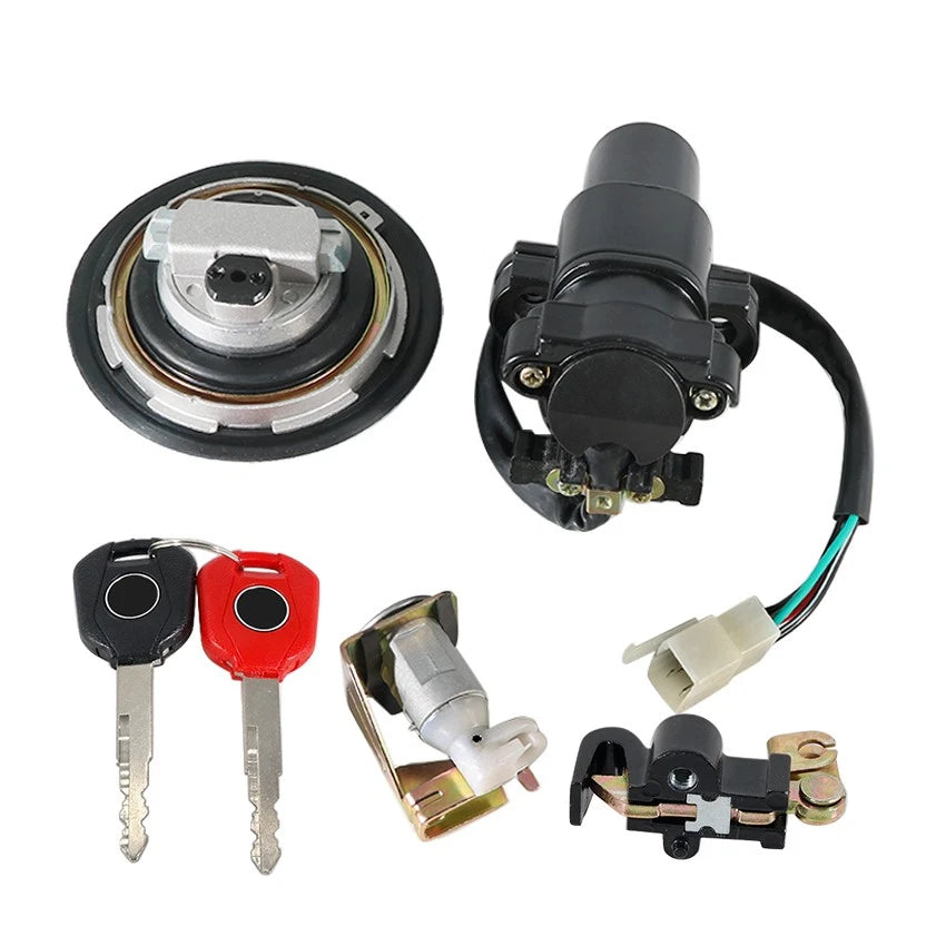 Fuel Gas Cap Ignition Key Switch Seat Lock for Honda XLV650 XL650 (2000–2006)