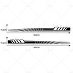 Racing Stripe Graphics Vinyl Decal for