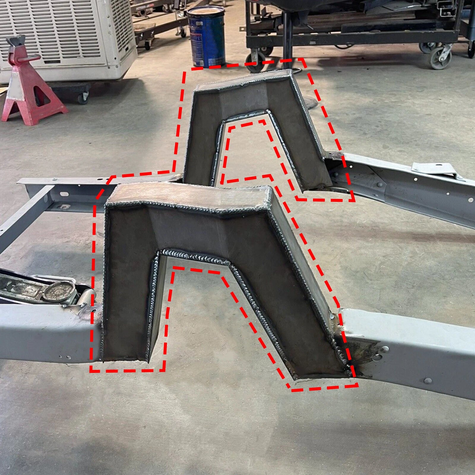 Set of 2 C Notch Frame Step Notch for Chevrolet C10 Pickup (1963–1972)