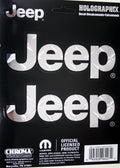 3X Chrome Diamond Plate Stickers for Jeep 4x4