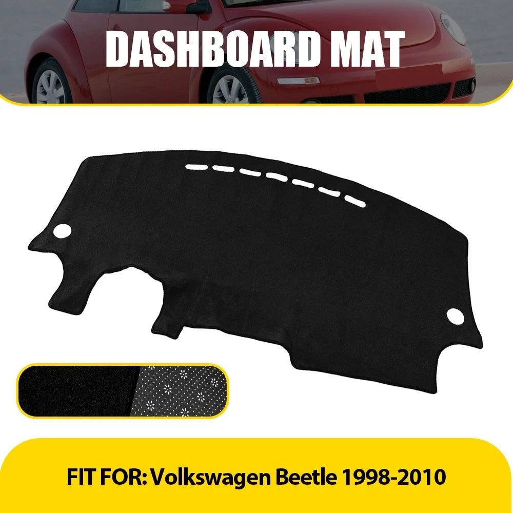 Dash Cover Mat for Volkswagen Beetle (1998–2010) Black Dashboard Carpet
