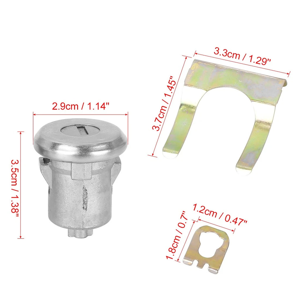 Door Lock Cylinder Set with 2 Keys for Buick Chevy Pontiac 