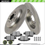 Rear Brake Rotors and Ceramic Pads for Ford Taurus X, Mercury Sable (2008–2009)