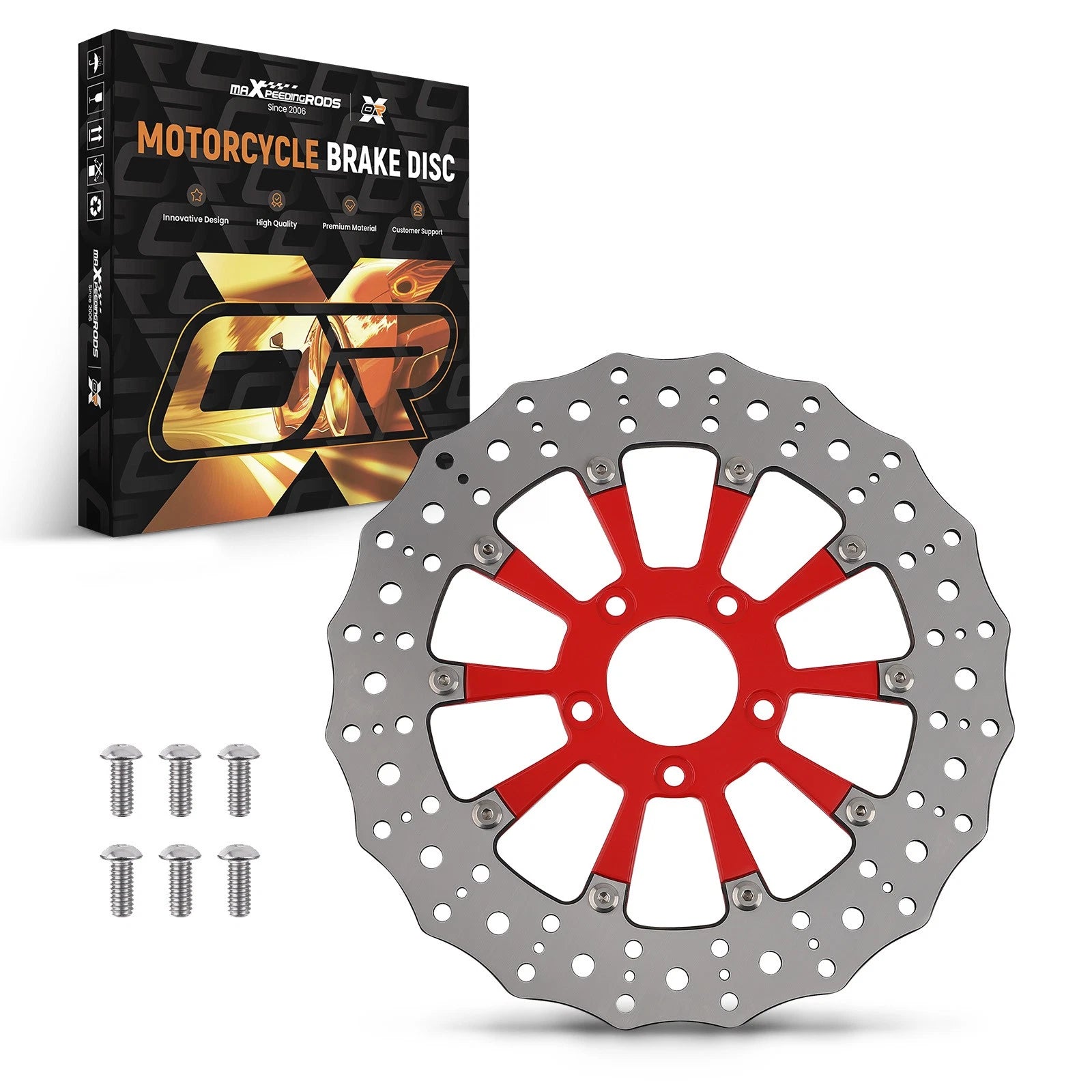 Front Brake Rotor Disc for Harley-Davidson Touring Trike Softail Dyna (11.8") (2010–2024)