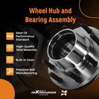 8 Lug Front Hub Kit for Ford F-250 F-350 F-450 F-550 4x4 (1999–2004)