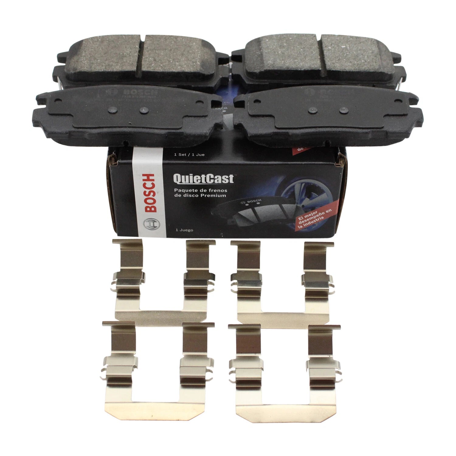 Set of 4 Bosch QuietCast Rear Ceramic Brake Pads for Equinox Terrain Torrent Vue XL-7 (2005–2014)