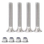 4x Aluminum Alloy Motorcycle Rear Luggage Case Tail Box