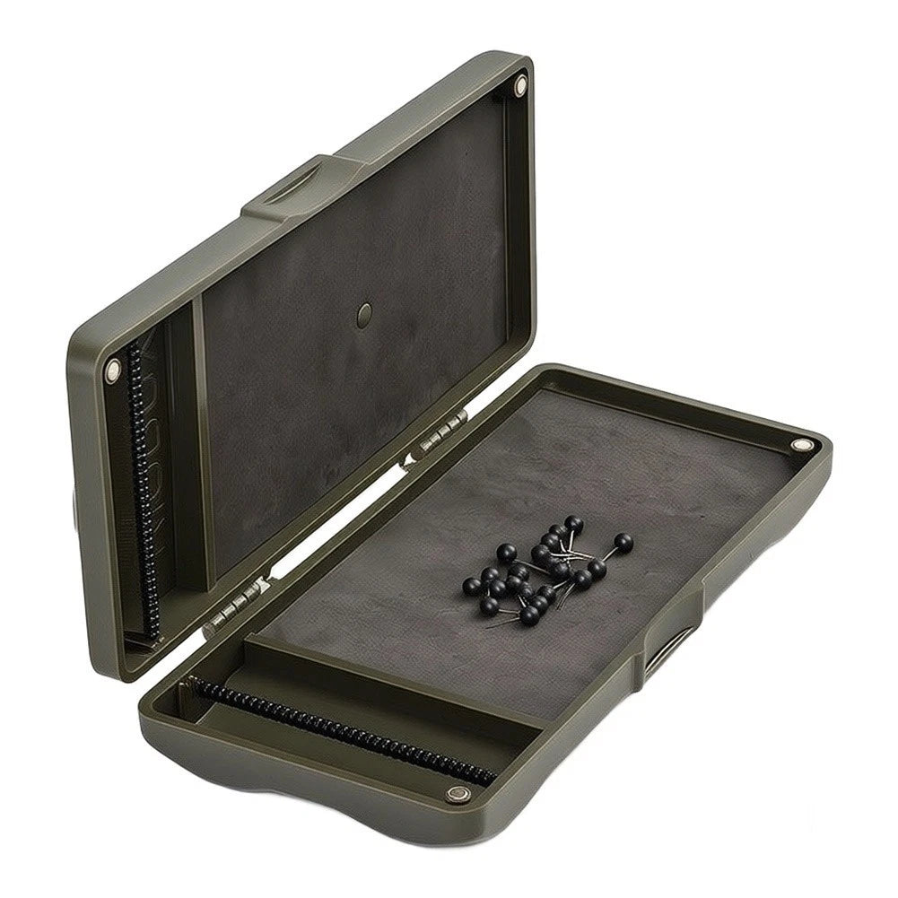Fishing Rigs Organiser Box with Metal Coated Anti Slip Strip for Hooks