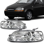 Headlight Assembly Set for Chevy Aveo5 2006-2008, Aveo 2004-2007