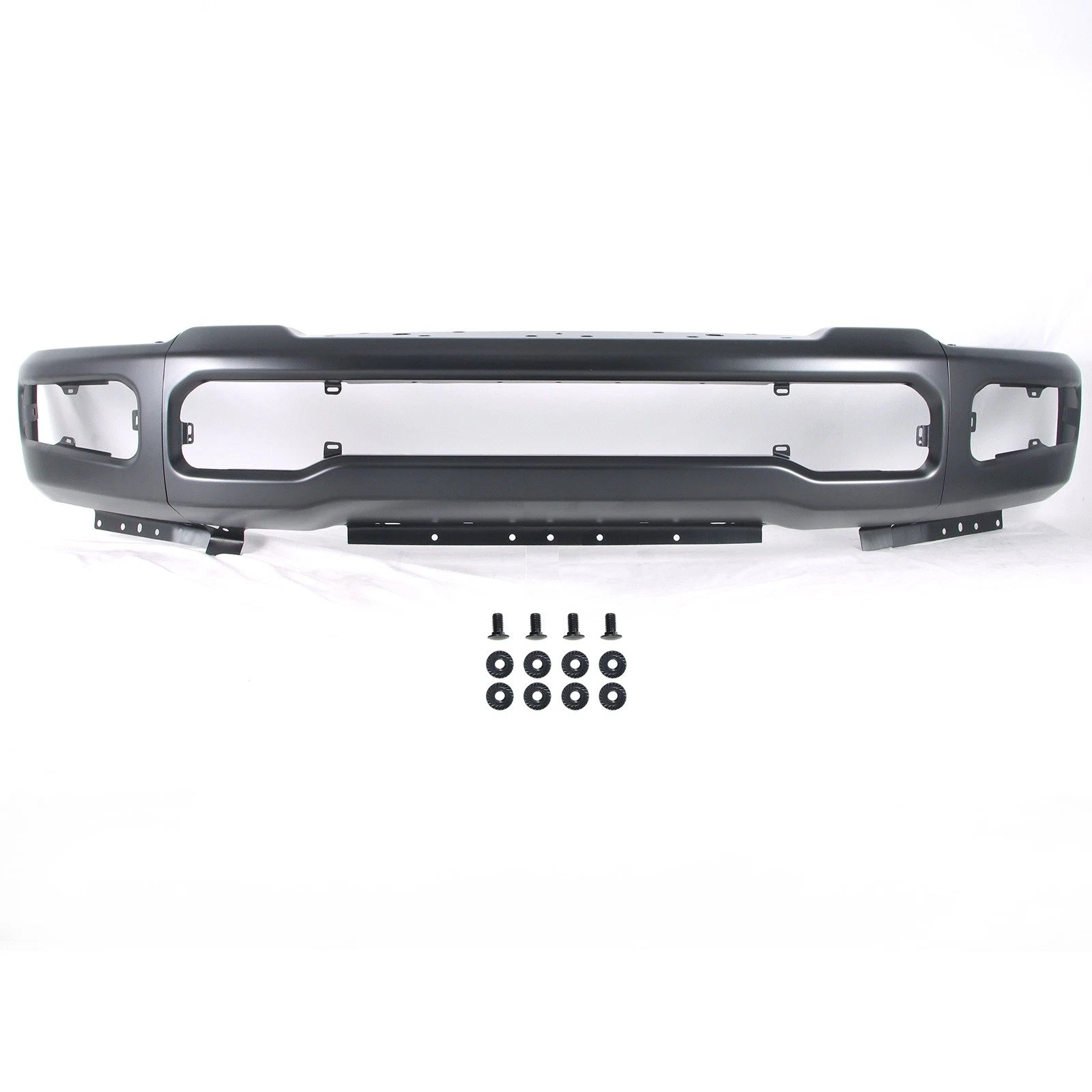 Black Front Bumper for Ford F-250 F-350 Super Duty (2023–2025) with Fog Light Holes