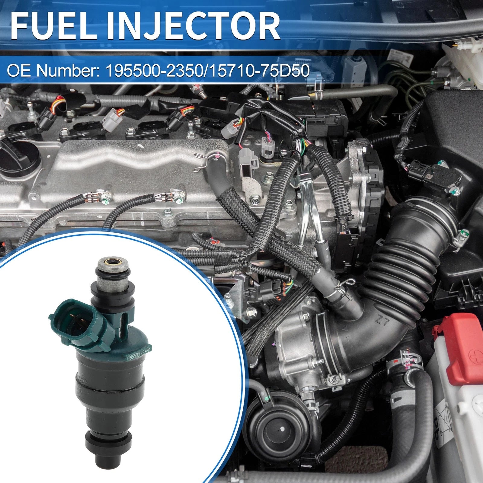 Fuel Injector No. 15710-75D50 for Suzuki Esteem 1.6L (1995–1997)