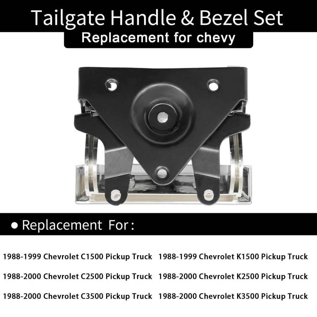 Chrome Tailgate Handle Kit for Chevy C/K 1500 2500 3500 (1988-2000)