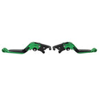 Extendable Brake Clutch Levers for Kawasaki ZX1400/ZX14R/ZZR1400 (2006–2017) Green