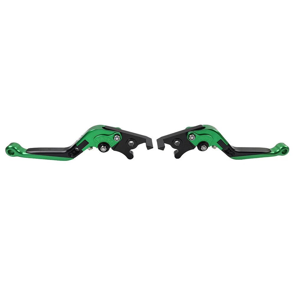 Extendable Brake Clutch Levers for Kawasaki ZX1400/ZX14R/ZZR1400 (2006–2017) Green