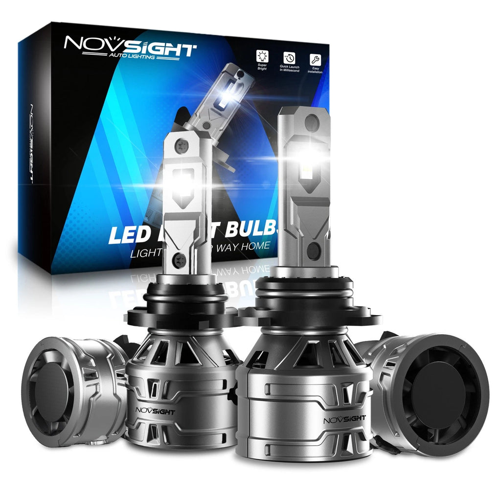 Set of 4 Novsight 9005 9006 LED Headlight Bulbs for High Low Beam