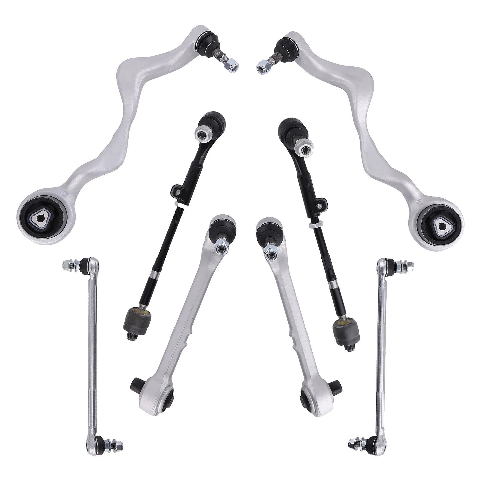 8PCS Front Lower Rearward & Forward Control Arm for BMW 3 Series E90 (2007–2013)