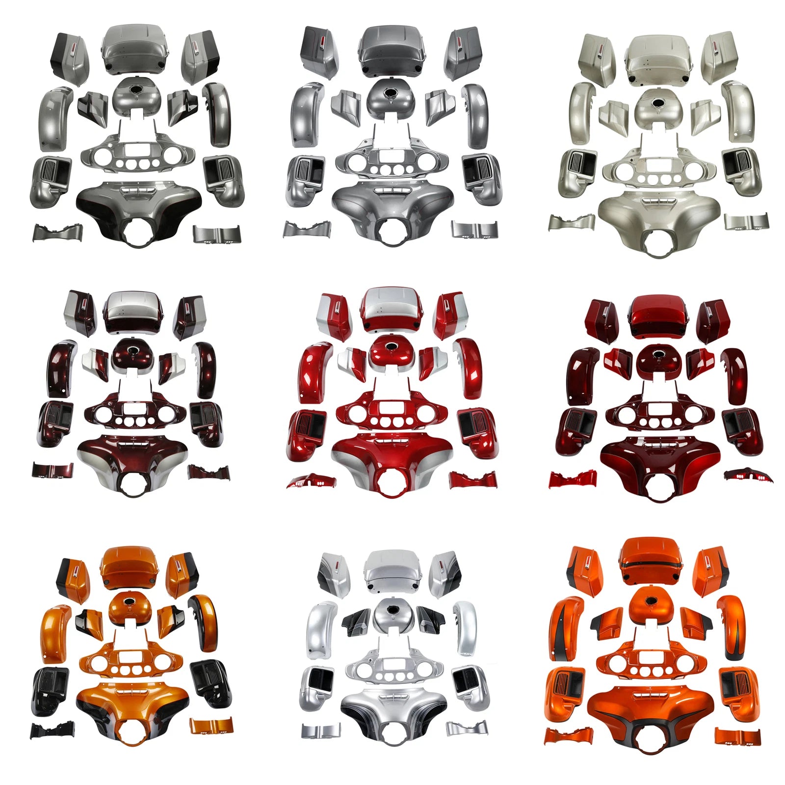 Fairing Bodywork Paint Set for Harley Davidson Touring Electra Glide (2014–2023)