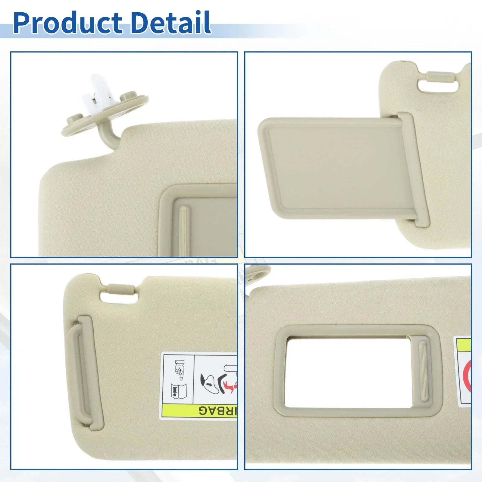 Left Side Sun Visor for Lexus GX460 2010-2023 Beige Replacement Visor