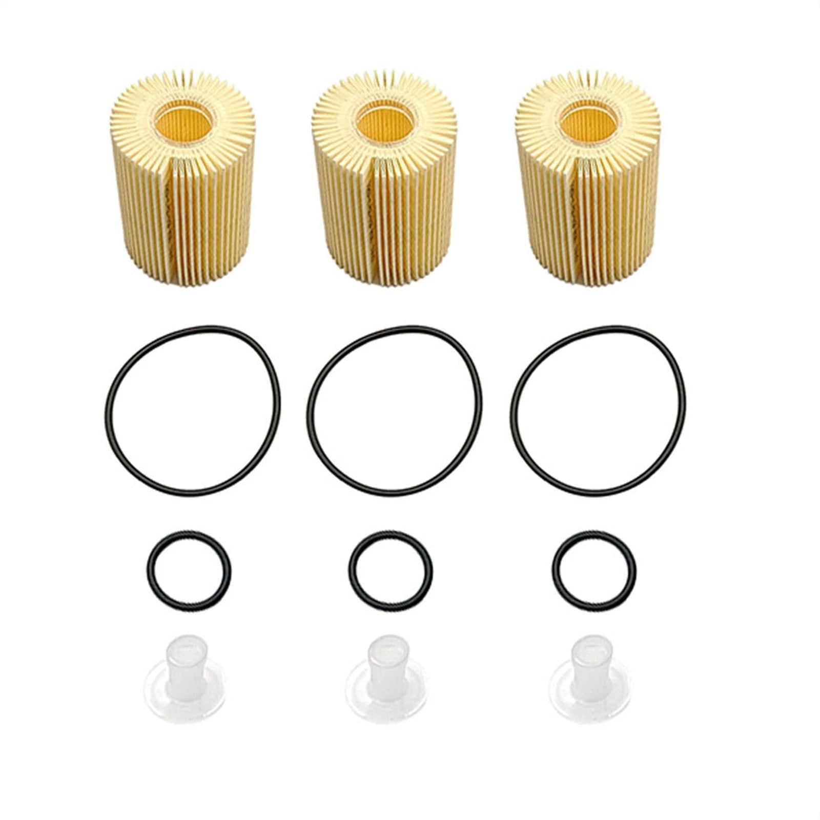 3X Oil Filter WIX 57173 for Toyota 4Runner, Lexus GS200T, RC300 (2014–2020)