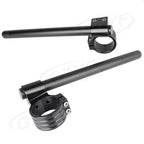 Black 37mm Clip On Handlebar Fork Tubes for Motorcycle (Universal)