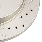 Rear Drilled Slotted Zinc Coated Brake Rotors for Nissan Titan (2004–2015)