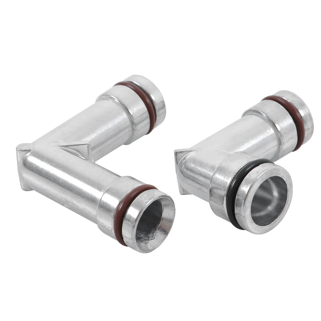 Set of 2 Heater Hose Elbows for Chevy Buick (1995–2008) 3.8L Aluminum