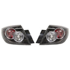 Tail Lights Pair LH+RH 5Dr Hatch for Mazda 3 BK Ser2 (2006 - 2009)