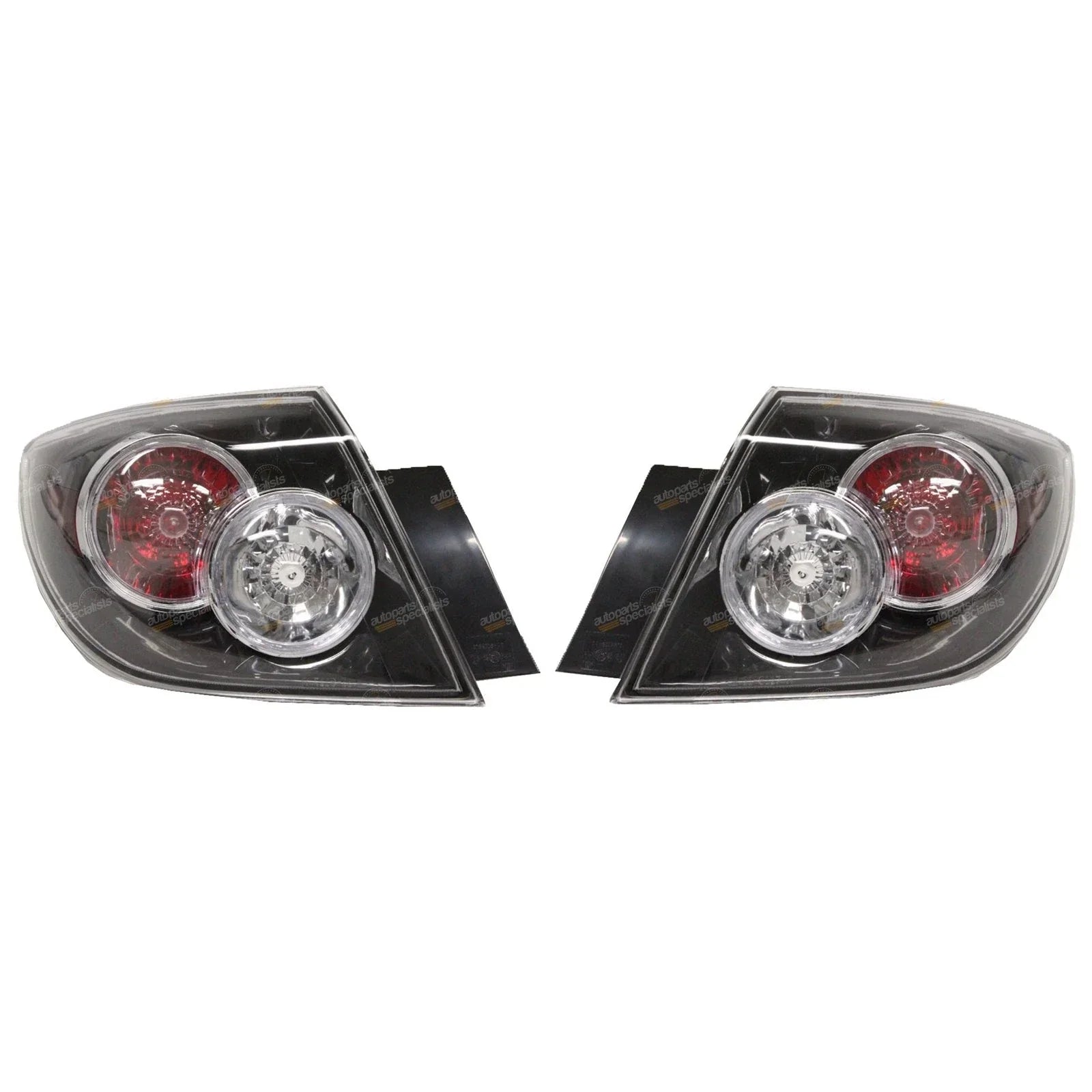 Tail Lights Pair LH+RH 5Dr Hatch for Mazda 3 BK Ser2 (2006 - 2009)