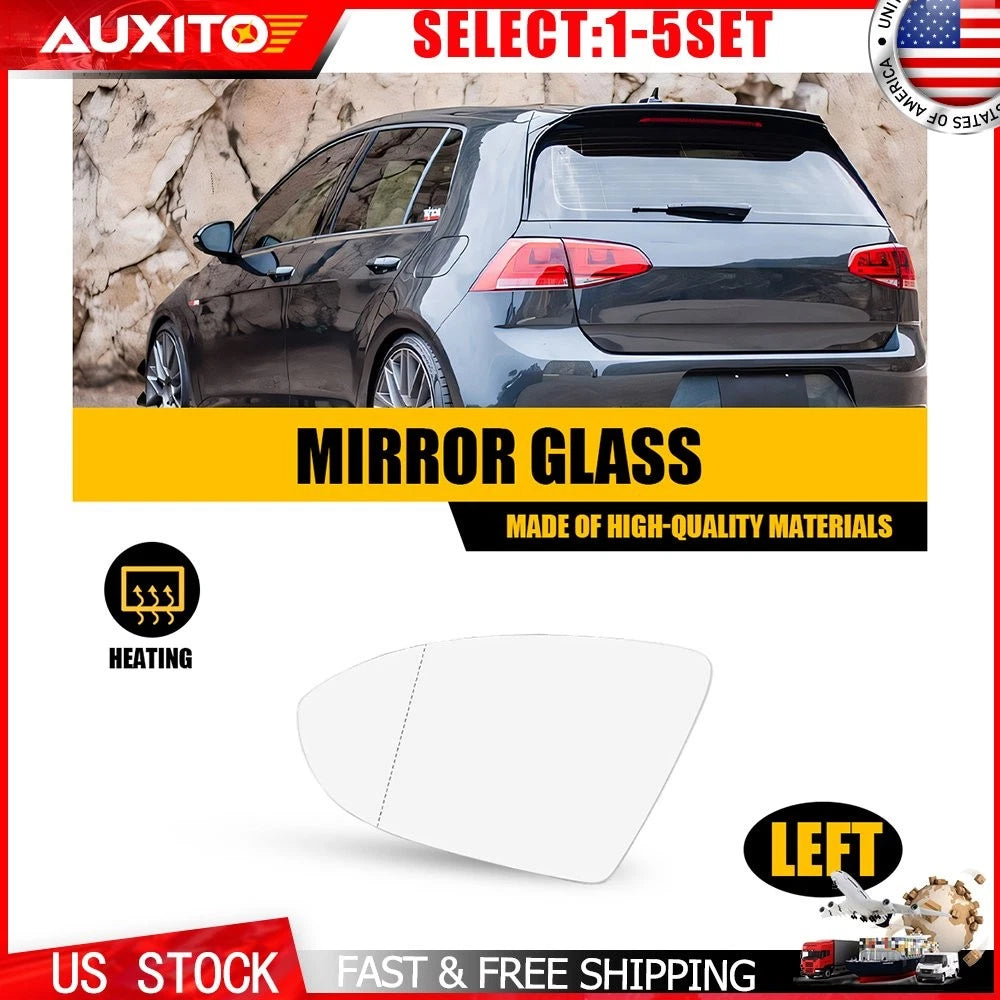 Driver Heated Mirror Glass for VW Golf Alltrack (2017–2019) & SportWagen (2015–2019)