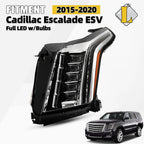 Full LED Headlight for Cadillac Escalade (2015–2020) w/LED DRL Driver Left