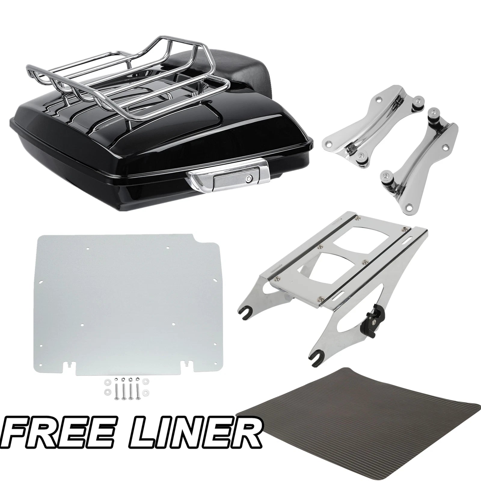 Trunk Pad Rack Mount Plate for Harley Touring Road Glide (2014–Present)