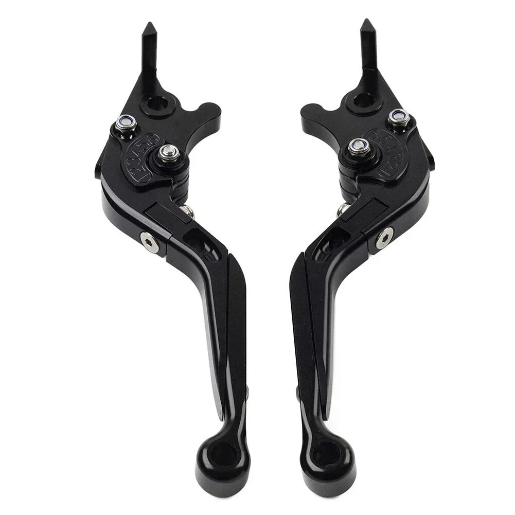 Extendable Brake Clutch Levers for BMW F650GS (2002-2007) Black