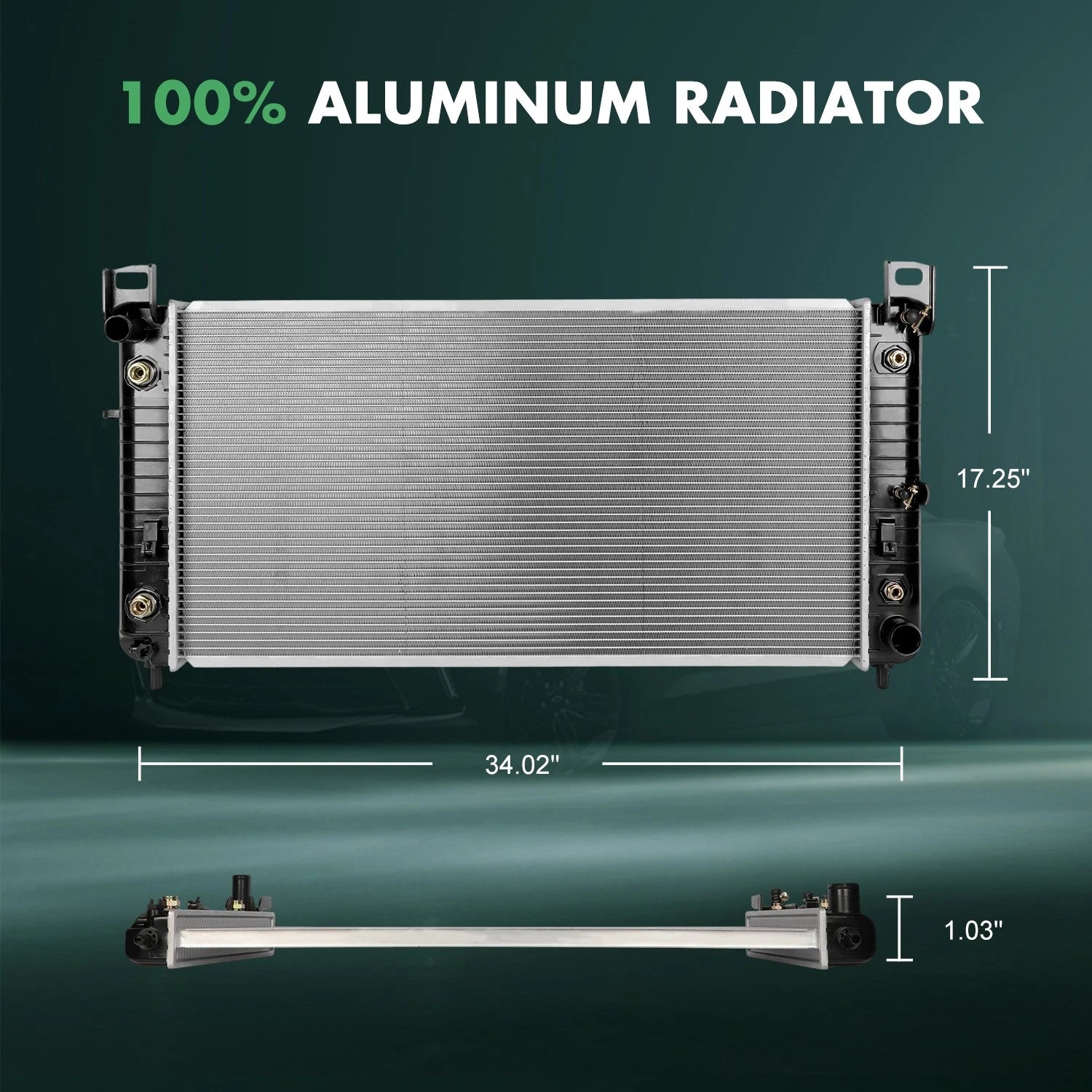 Radiator for Chevrolet Silverado 1500, GMC Yukon (1999–2014)