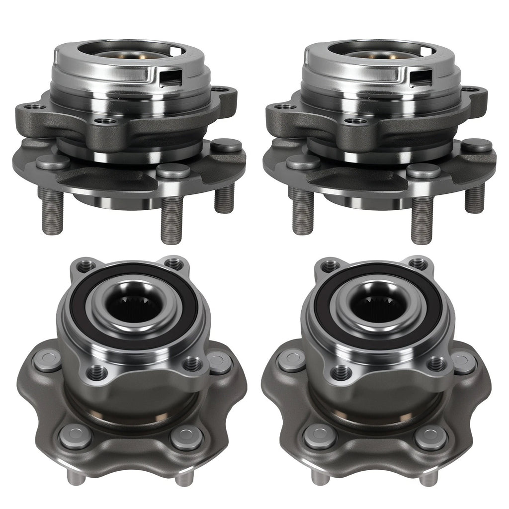 4pc Wheel Hub Bearing Kit for Nissan Pathfinder Murano Infiniti QX60 (2013–2020)