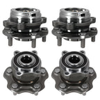 4pc Wheel Hub Bearing Kit for Nissan Pathfinder Murano Infiniti QX60 (2013–2020)