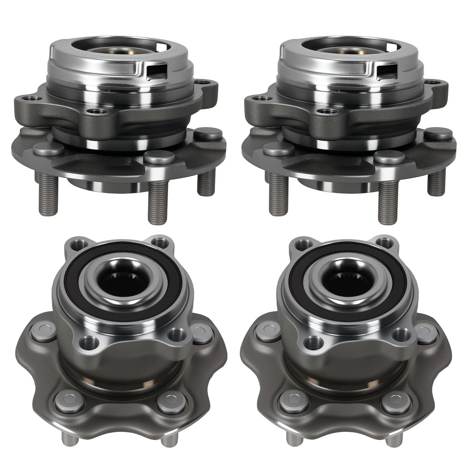 4pc Wheel Hub Bearing Kit for Nissan Pathfinder Murano Infiniti QX60 (2013–2020)