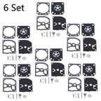 Set of 6 Carburetor Diaphragm Kit for ZAMA RB-129 C1M-W26A C1M-W26B C1M-W26C