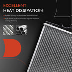 Radiator with Transmission Oil Cooler for Nissan Sentra (2000–2006)