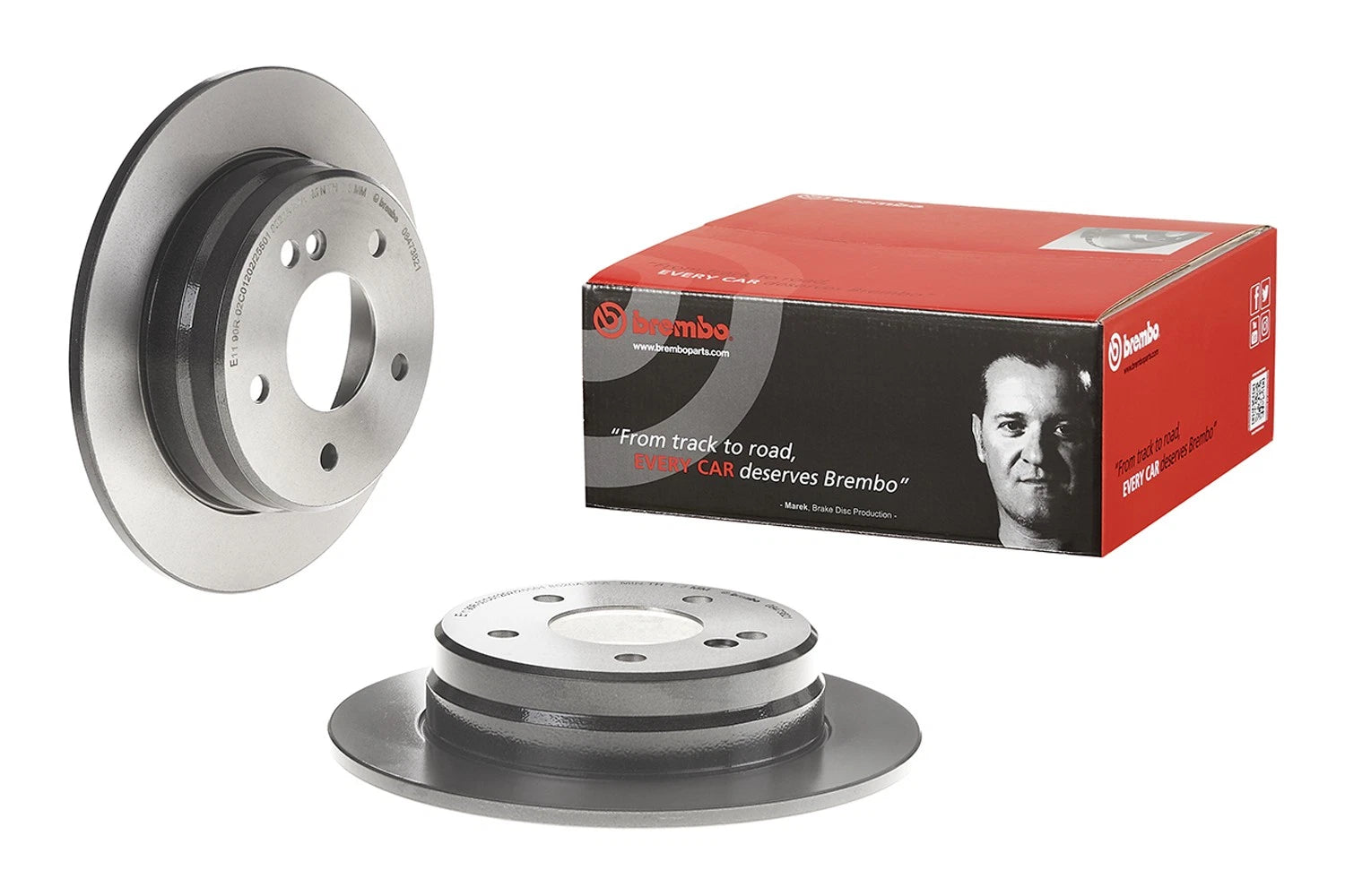 Brembo Rear Disc Brake Rotor for Mercedes W201 W202 W124 (1983–1996)