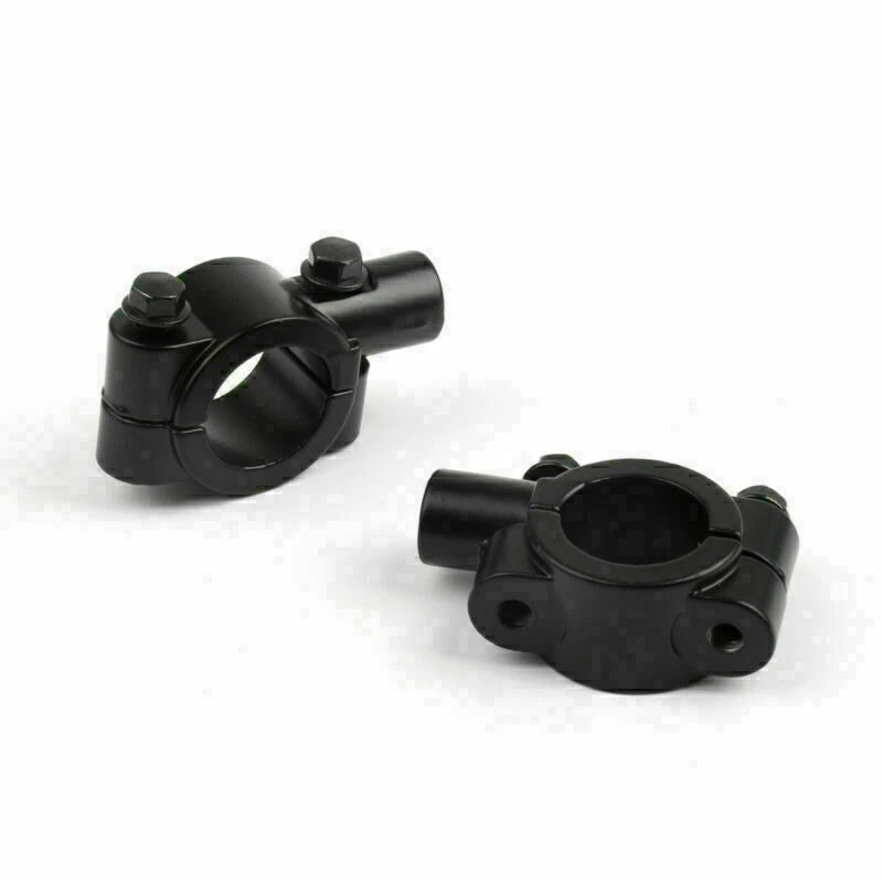 Handlebar Mirror Mount Clamp Adaptor for Motorcycle (7/8", 10MM Thread)
