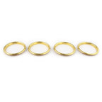 4X Stainless Steel Air Vent Outlet Ring Trims for Audi A3 8V (2012–2019)